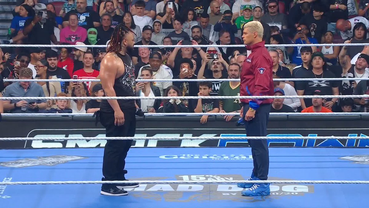 .Jacob Fatu isn't here for Cody Rhodes... Drew, he's looking for you 🫵