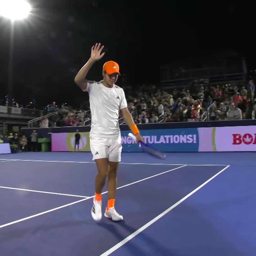 ABSOLUTE ROLLERCOASTER โ๏ธ Learner Tien overcomes Tiafoe 7-6 3-6 7-5 in a Delray Beach epic to reach the semifinals! Delray Beach Open