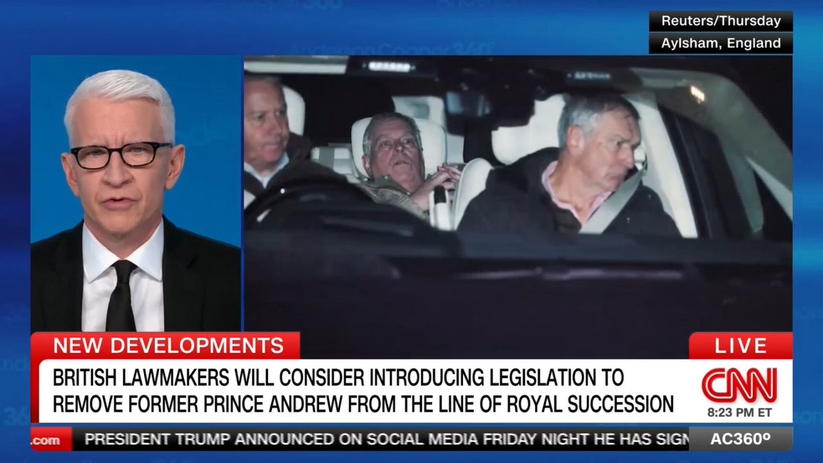 One day after ex-Prince Andrew's arrest, British police are searching his former home, while U.K. lawmakers will consider introducing legislation to remove him from the line of royal succession. Max Foster reports.