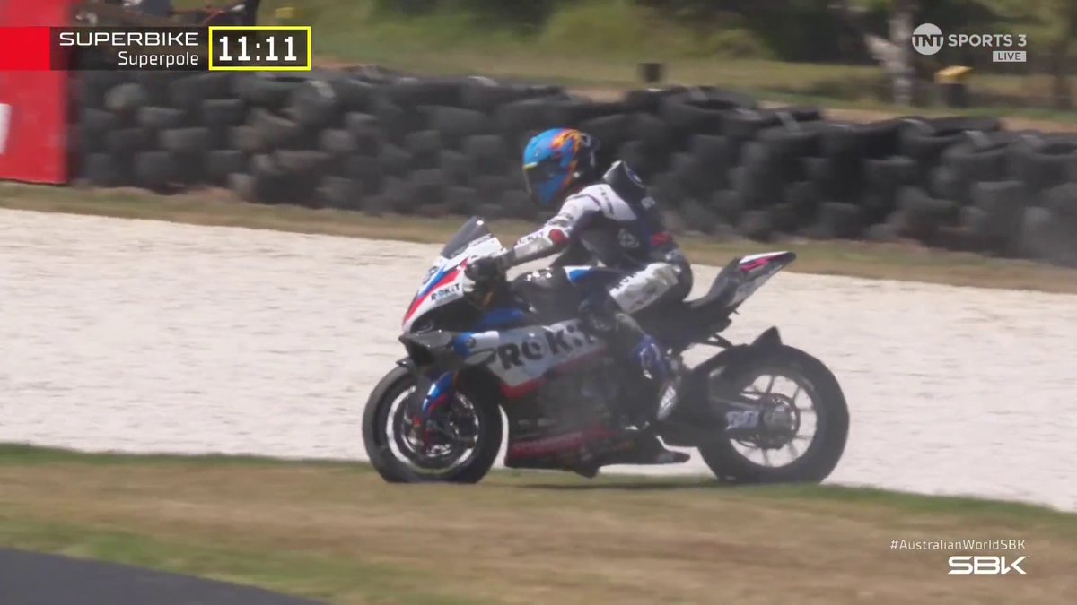 The worst possible debut for Miguel Oliveira 🙈 The former #MotoGP rider goes down on this first flying lap in the Superpole and will start his first two WorldSBK races from the back of the grid 💥 #WorldSBK | #AustralianWorldSBK | Live on TNT Sports and Discovery+