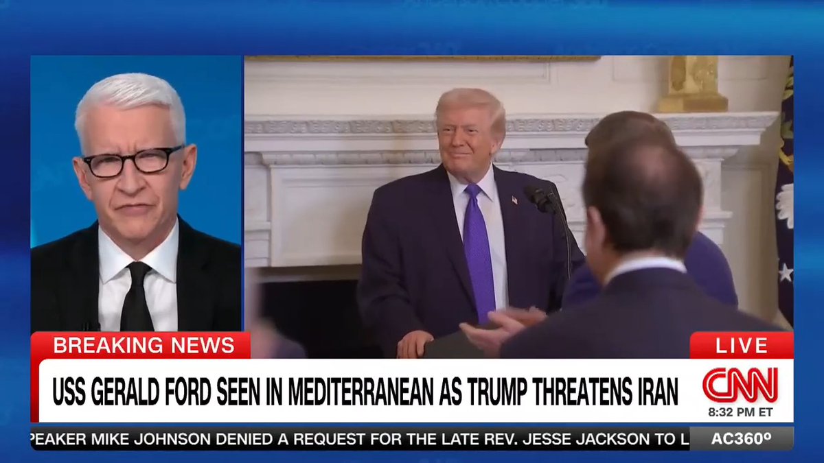 As U.S. military assets amass in the Middle East, President Trump is threatening Iran with possible military action. Democratic Rep. Maggie Goodlander says that Trump "does not have boundless power to wage war."