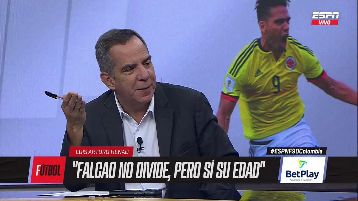 "Falcao no divide por el nombre, DIVIDE POR LA EDAD" Luis Arturo Henao C y su perspectiva sobre Radamel Falcao García y una poisbilidad de ir al Mundial ▶️ No te pierdas #ESPNF90Colombia en el Plan Premium de #DisneyPlus