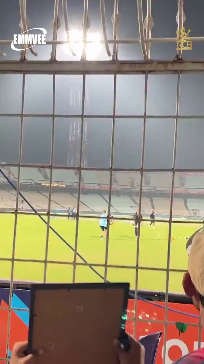 The way JB says “𝗥𝗖𝗕” 😍 Safe to say that fan’s day, week, month and the year is made. 🥹🔴 🎥: A super lucky fan via IG. 🥰 This is Emmvee presents RCB Shorts. #PlayBold #ನಮ್ಮRCB