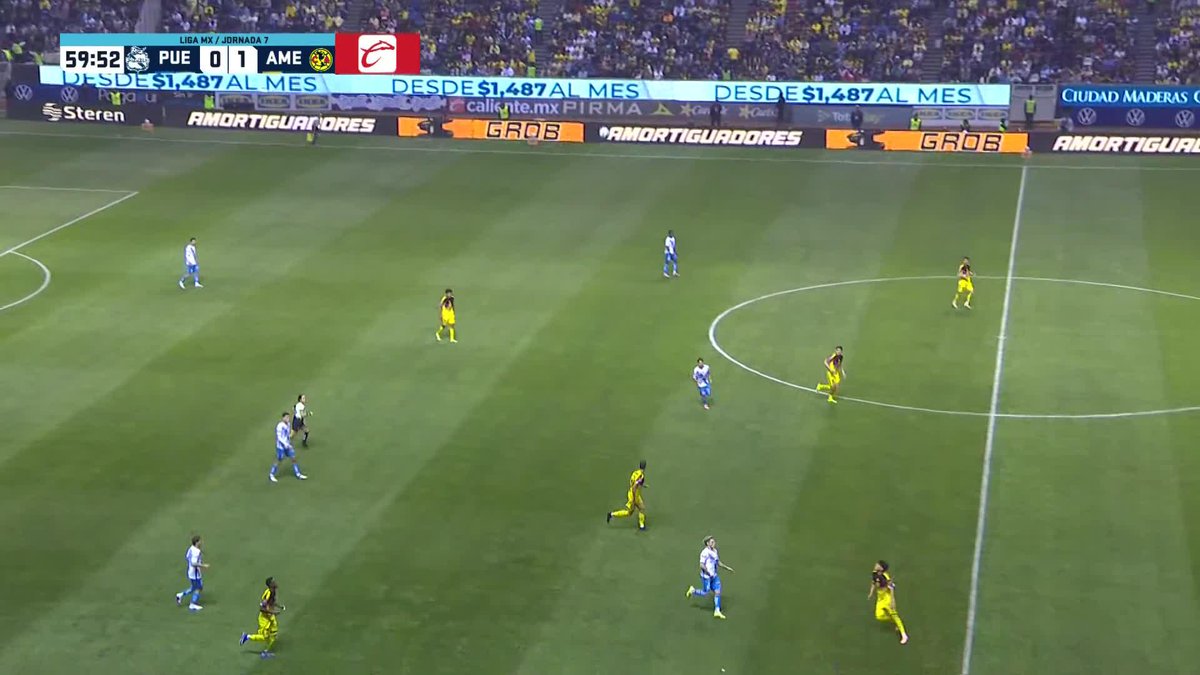 Isaías Violante es el Lamine Yamal mexicano, lleva una asistencia de lujo para Raphael Veiga y ahora mete este golazo😮‍💨💛 El MVP del América esta noche✨🦅
