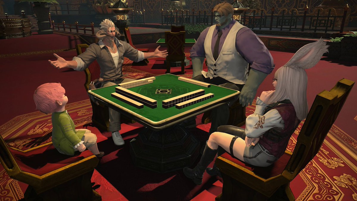 🌺🀄️ #新春ドマ式麻雀大会2026 放送中🀄️🌺 🌐 #FF14 フリートライアルなら ドマ式麻雀も、冒険も、無料で遊べる！
