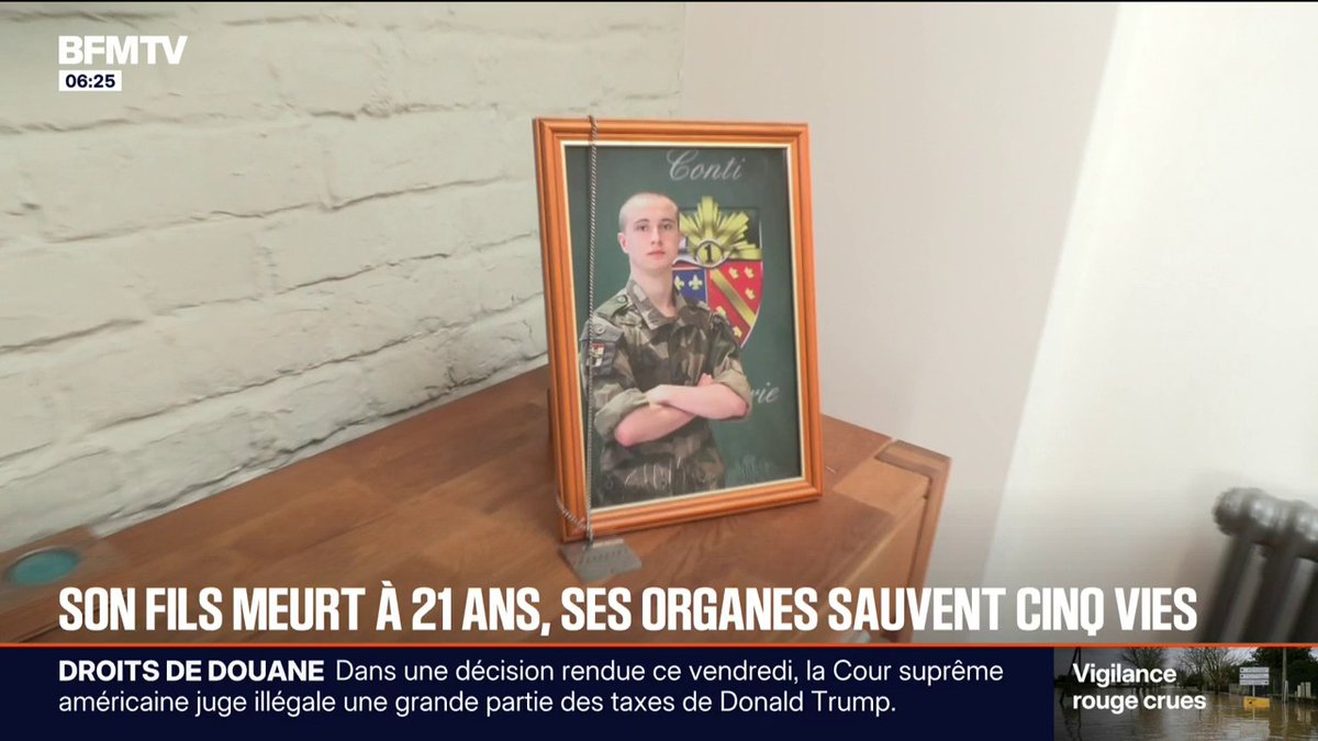 💬 "C'est mon héros" Après sa mort, les organes de ce jeune militaire ont sauvé cinq personnes, âgées de 19 à 25 ans