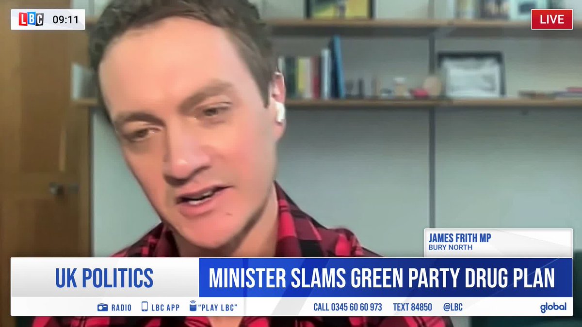 'This is Class A recklessness.' Labour's James Frith MP brands the Green Party's plan to 'legalise all drugs' as 'staggering'.
