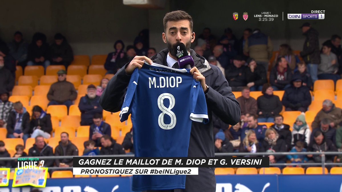 [🎁CONCOURS] ⚽️#beINLIGUE2 🔮 Donnez votre pronostic pour #ESTACPAUFC via #beINLIGUE2 👕 Les maillots signés de Mouhamed Diop (ESTAC Troyes) et Giovani Versini (Pau Football Club) sont à gagner ! 👉 Follow beIN SPORTS pour jouer