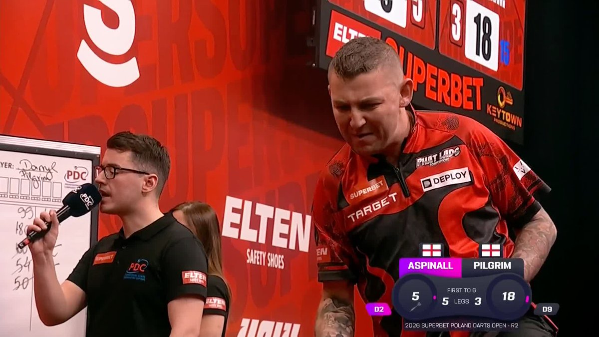 ASPINALL ADVANCES! Nathan Aspinall continues his fine form from last year in the European Tour, defying a 101+ average from Daryl Pilgrim to win 6-3! 📺 #ET1