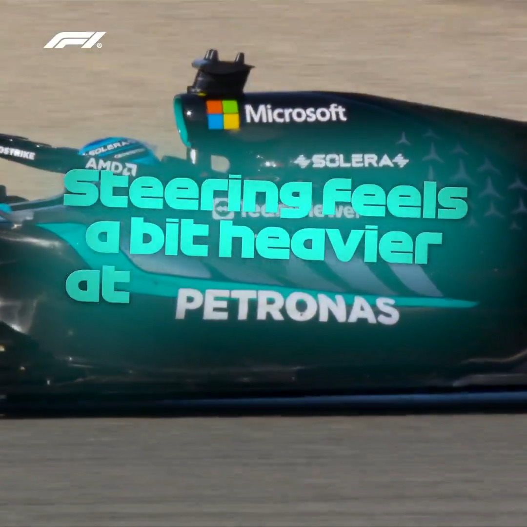 Must be the steering 👀 #F1 #F1Testing