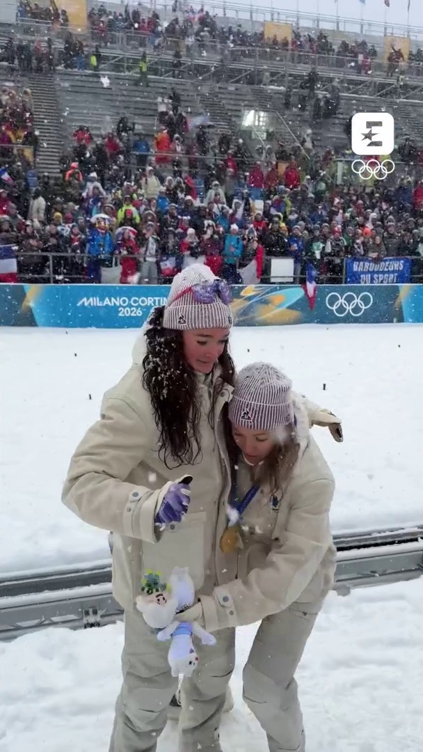 Océane, Lou, on vous adore 🥰 7 médailles sur cette olympiade pour ce duo ✨ Le dernier weekend de #MilanoCortina2026, c’est en intégralité sur Eurosport et @hbomaxfr
