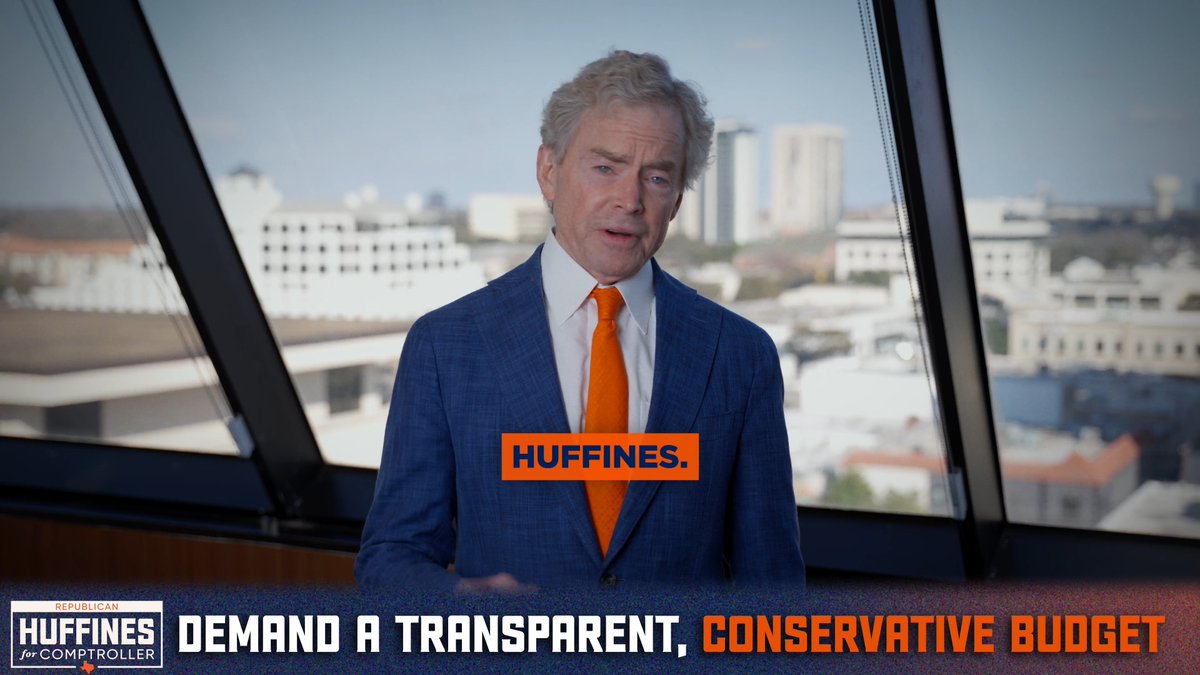 Texas First Agenda: Demand a Transparent, Conservative Budget Don Huffines will enforce the Texas Constitution's balanced budget requirement, work with lawmakers to craft a conservative budget, and bring transparency and discipline to state spending. 🗓️ Early Voting: Feb 17-27 🗓️ Election Day: Tues, Mar 3 ✅ Learn more at