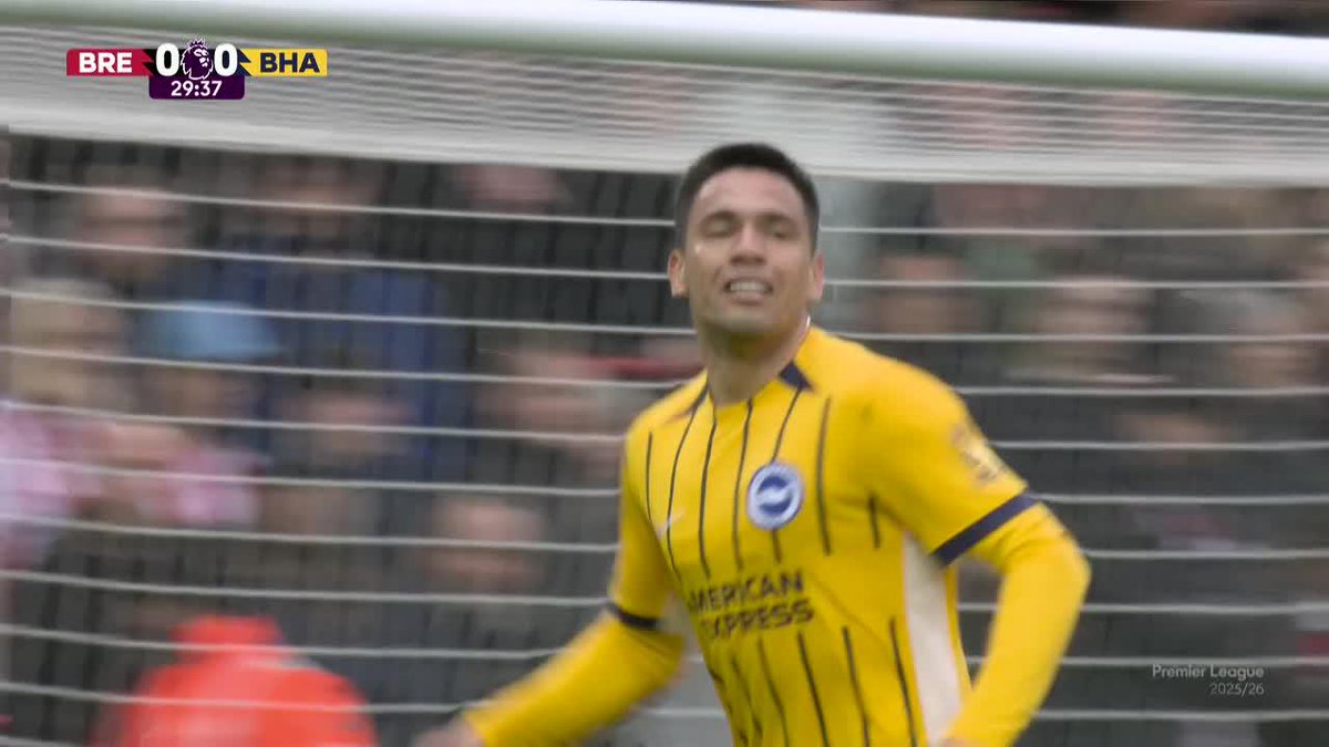 EL GOL QUE HIZO RECIÉN DIEGO GÓMEZ ANTE EL BRENTFORD. 🔥🇵🇾 Máximo goleador del Brighton en la temporada con 9 tantos.