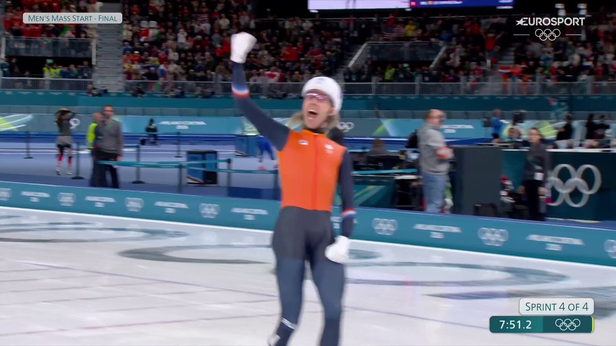 🔥🇮🇹 | Sensationeel! Jorrit Bergsma kiest voor een vroege aanval, schudt zijn Deense medevluchter af en pakt op veertigjarige leeftijd goud op de massastart! 🇳🇱🥇 #MilanoCortina2026 Winterspelen 👀 HBO Max