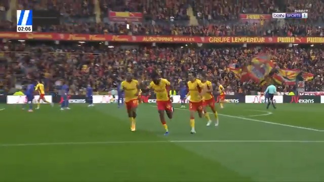 BAM ! Odsonne Édouard lance le RC Lens dès la 3eme minute de jeu face à l'AS Monaco !!! Une reprise de volée SUBLIME !!!