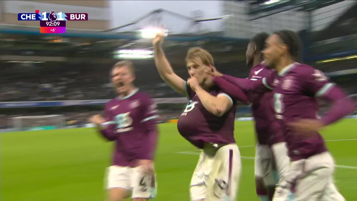 "Burnley": Por su empate con Chelsea en la #PremierLeague