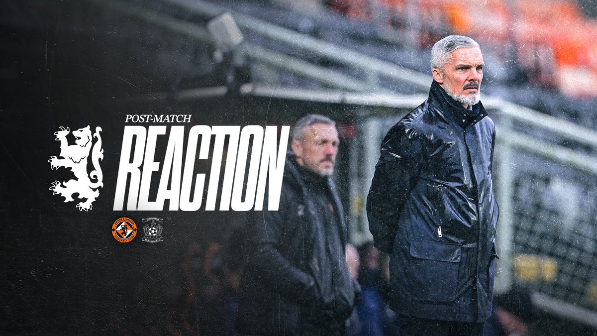 🗣️ Post-match reaction from #DUFC Manager Jim Goodwin following this afternoon's William Hill Premiership draw with Kilmarnock