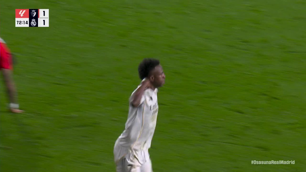 Vini Jr. equalizes for Madrid set up by a wonderful run and assist by Valverde 🔥