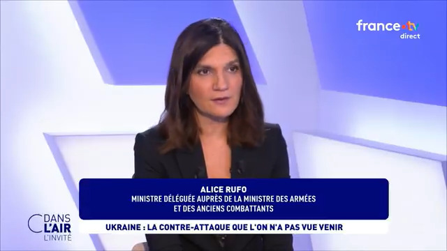 "Il y a les milliards et il y a qui est capable d'aligner les bateaux. Nos adversaires ne sont pas dissuadés par des annonces de milliards." Alice Rufo, ministre déléguée auprès de la ministre des Armées et des Anciens combattants, était l'invitée d'Aurélie Casse dans #cdanslair.