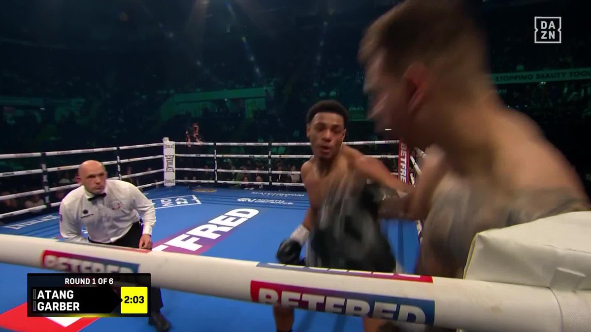 LEO ATANG WITH A BANGโผ๏ธ FIRST ROUND STOPPAGE AGAIN ๐ฅถ #WoodWarrington2 | Feb 21 | Live on DAZN