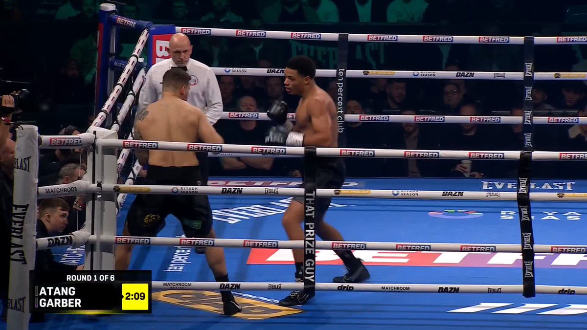 💣 Leo Atang STOPS Dan Garber inside 60 seconds of Round 1 👀 Moses Itauma also stopped Garber in Round 1 in 2024.