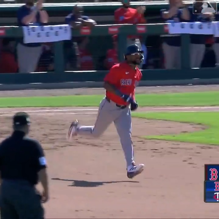 Andruw Monasterio with his first homer as a member of the Sox!