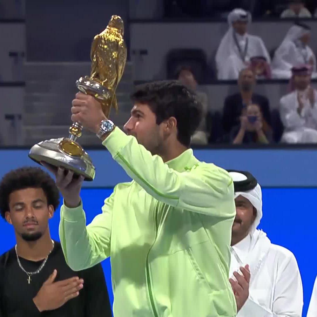 Another one. 🏆 Carlos Alcaraz #QatarExxonMobilOpen