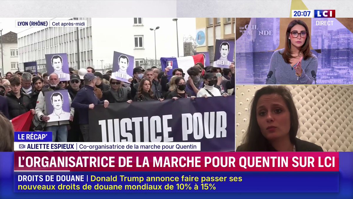 🗣️ "C’est totalement faux, je n’ai jamais été candidate pour le Rassemblement national et je n’ai jamais été encartée. Je ne partage pas les mêmes valeurs que ce parti." 💬 Aliette Espieux, organisatrice de la marche pour Quentin, s’explique sur son orientation politique
