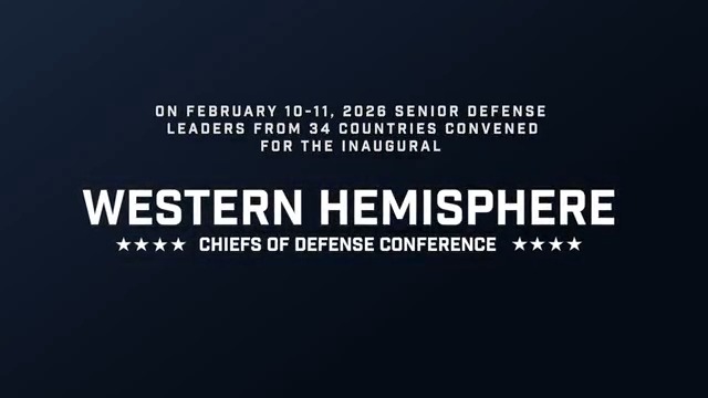 Last week, Secretary of War Pete Hegseth Pete Hegseth joined Chairman of the Joint Chiefs of Staff Gen. Dan Caine and defense leaders from 34 nations at the first Western Hemisphere Chiefs of Defense Conference in Washington.