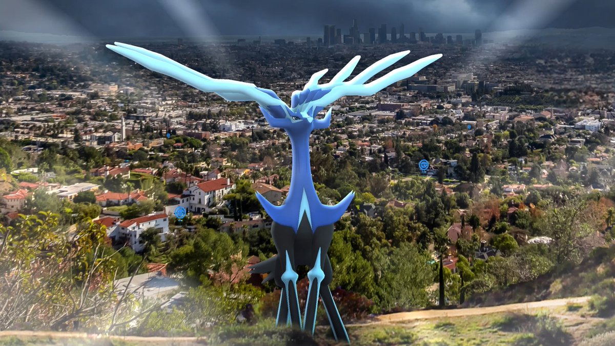 Legends say that when Xerneas’s horns shine in seven colors, it has the ability to share eternal life! 🤩 Xerneas has arrived at #PokemonGOTour: Kalos — Los Angeles!