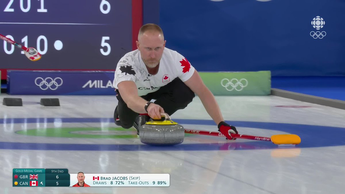 A huge three-ender by Team Canada in the 9th end paved the way to gold in men’s curling! 🥌🇨🇦 #TeamCanada | #MilanoCortina2026 | CBC Olympics