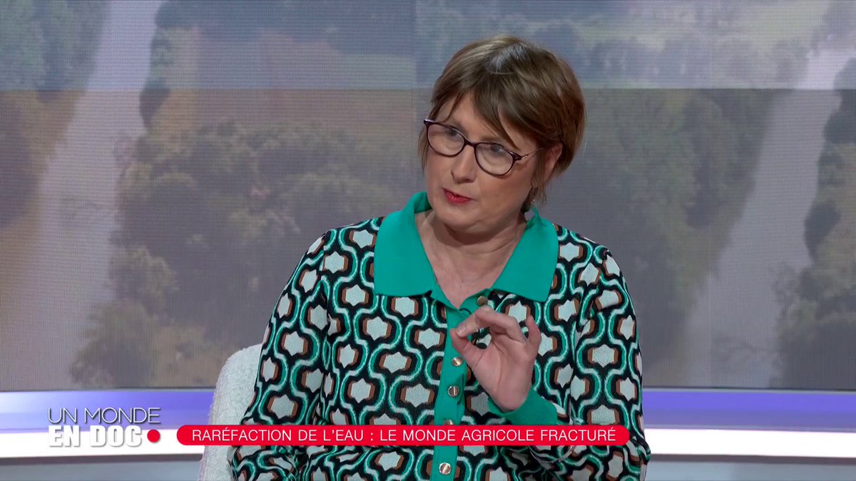 #Mégabassines : « De toute la pluie qui tombe, la France n’en retient que 4,7%, l’Espagne c’est près de 50%... Dire qu’il faut tout arrêter parce qu’on va être desséché, ça n’est pas une réalité » Géraldine Woessner #UMED fitouss