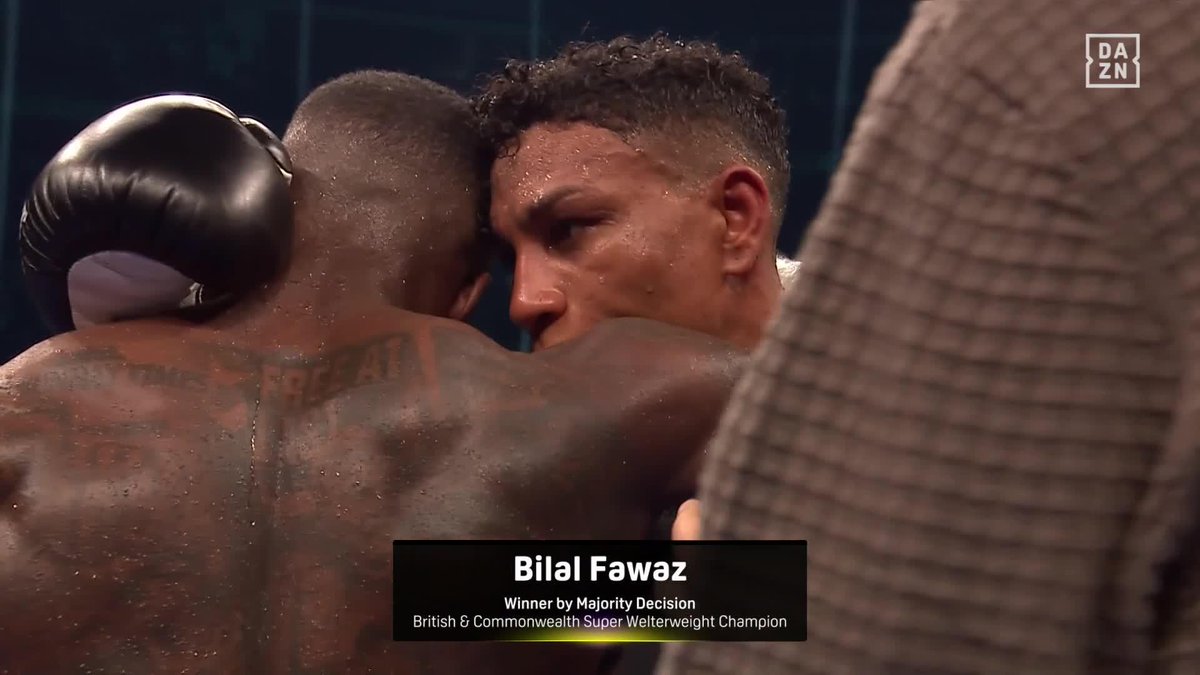BILAL FAWAZ IS THE NEW BRITISH AND COMMONWEALTH CHAMPION! 👏 114-114, 115-113, 115-114 on the cards 📝 #WoodWarrington2 | Feb 21 | Live on DAZN ▪️