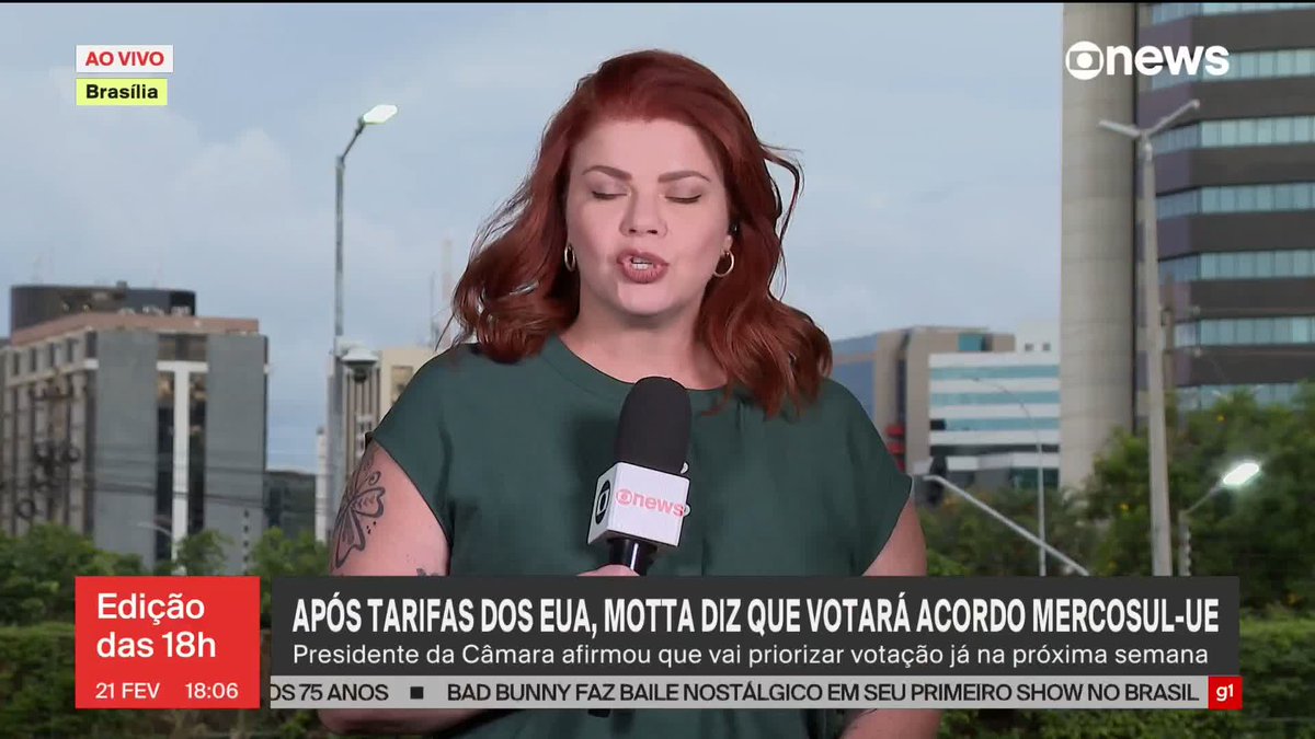 Diante das incertezas sobre o tarifaço dos Estados Unidos, o presidente da Câmara, Hugo Motta, anunciou neste sábado (21) que vai priorizar a discussão e votação do acordo Mercosul-União Europeia. ➡ Assista: #GloboNews #Ediçãodas18h #política