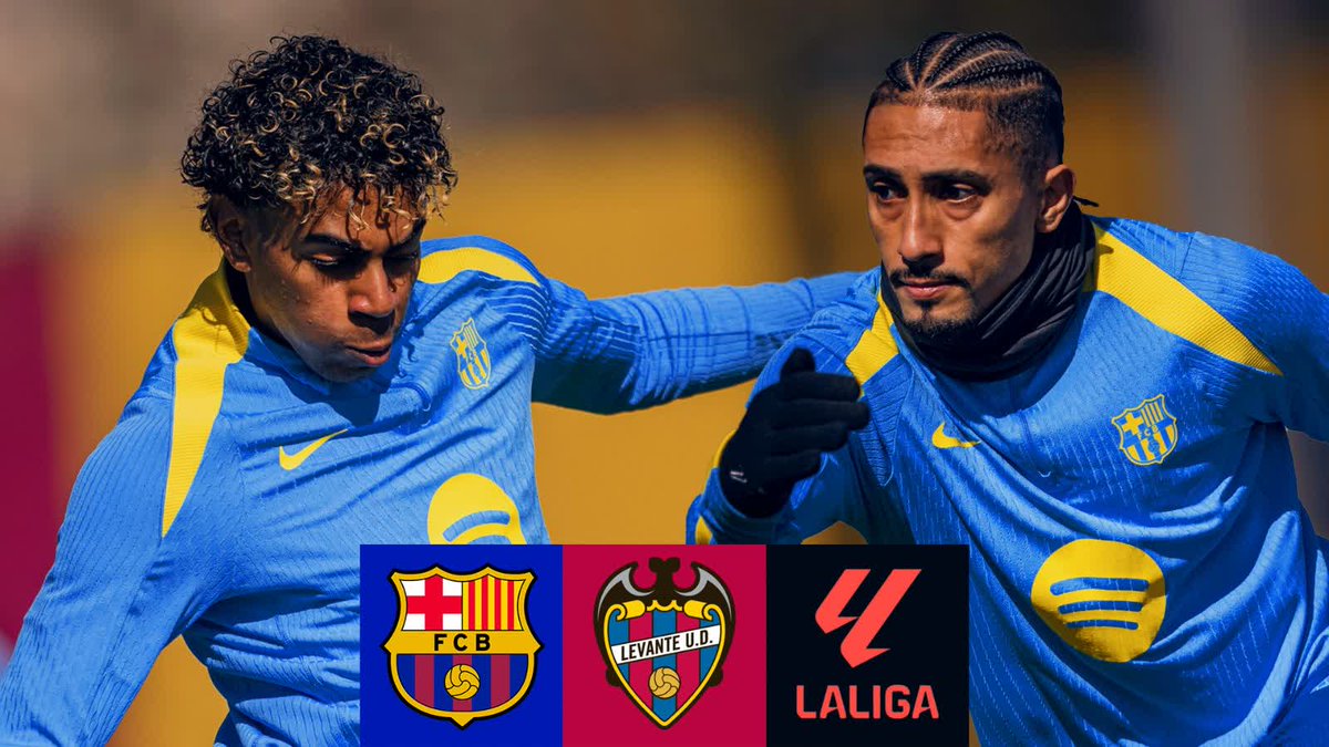 The final session ahead of the game against Levante tomorrow at the Spotify Camp Nou 📹😤