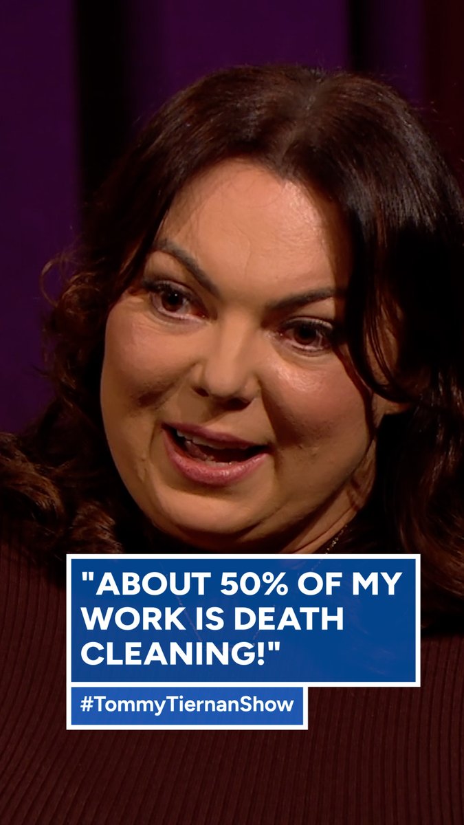 “About 50% of my work is death cleaning” Specialist Cleaner Alana Gillen is our second guest tonight. #TommyTiernanShow | Tommy Tiernan
