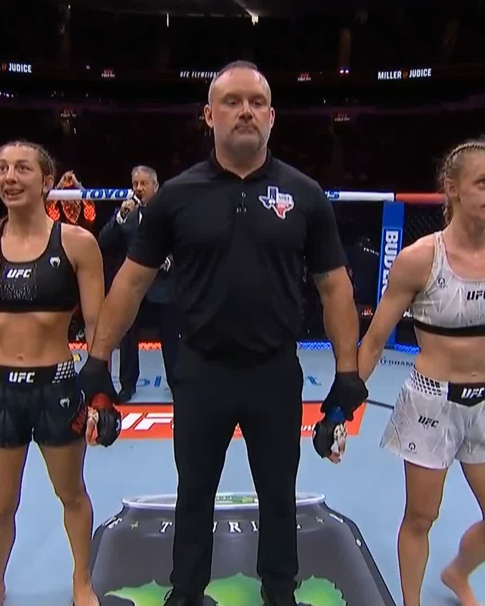 That's now 3 straight 🥳 Carli Judice takes home the W at #UFCHouston! [ LIVE NOW on @ParamountPlus ]