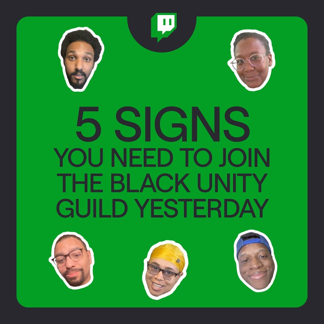 The Black Unity Guild is always serving realness. Real connection, real inspiration, real community. Join the guild today!