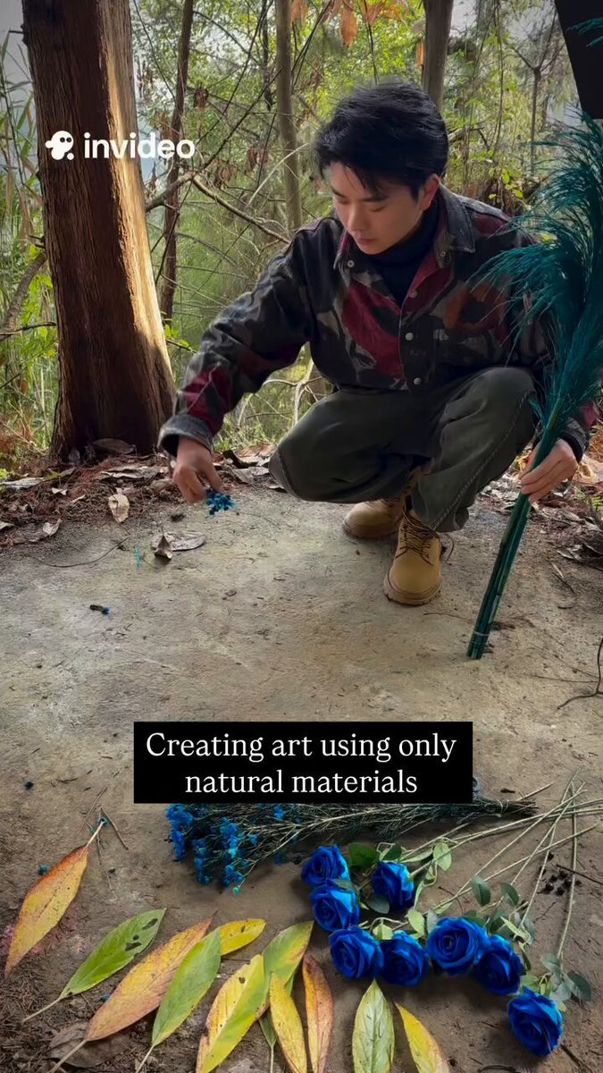 This genius artist (niuyifei3725 / 牛一飞) creates lifelike animal portraits using ONLY stones, bark, twigs, leaves, soil, and dust right on the ground. Each piece is temporary land art . God must intentionally stop the wind so HIS child can cook 💕🔥✨💫