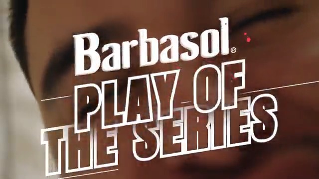 3-1 Win SECURED. The Barbasol Play of the Series