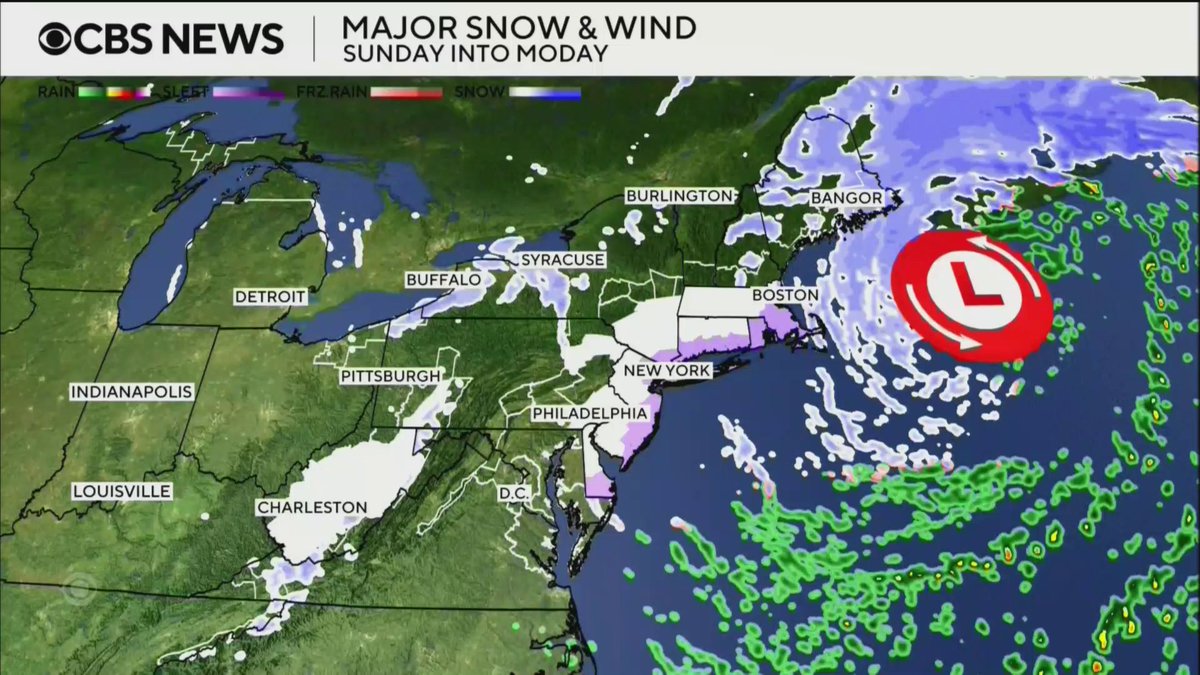 Nearly 30 million people are under a blizzard warning along the East Coast as a massive winter storm is expected to bring up to two feet of snow to parts of the country. Authorities warn that power outages may be widespread, and hundreds of flights have already been canceled. Ali Bauman has the latest.