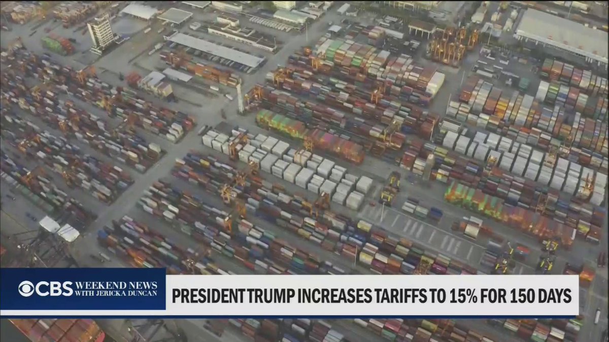 President Trump said on Saturday that he is going to raise his global tariff to 15%, up from 10% he imposed on Friday, after the Supreme Court struck down a set of sweeping global tariffs. CBS News’ Willie James Inman reports.