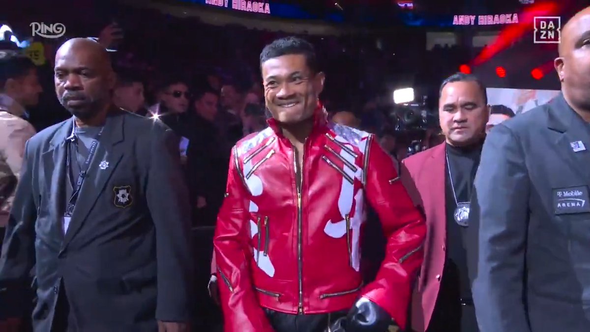 Andy Hiraoka walking out to Michael Jackson 🔥 #TheRingHighStakes | LIVE NOW | Live Exclusively on DAZN | Ring Magazine