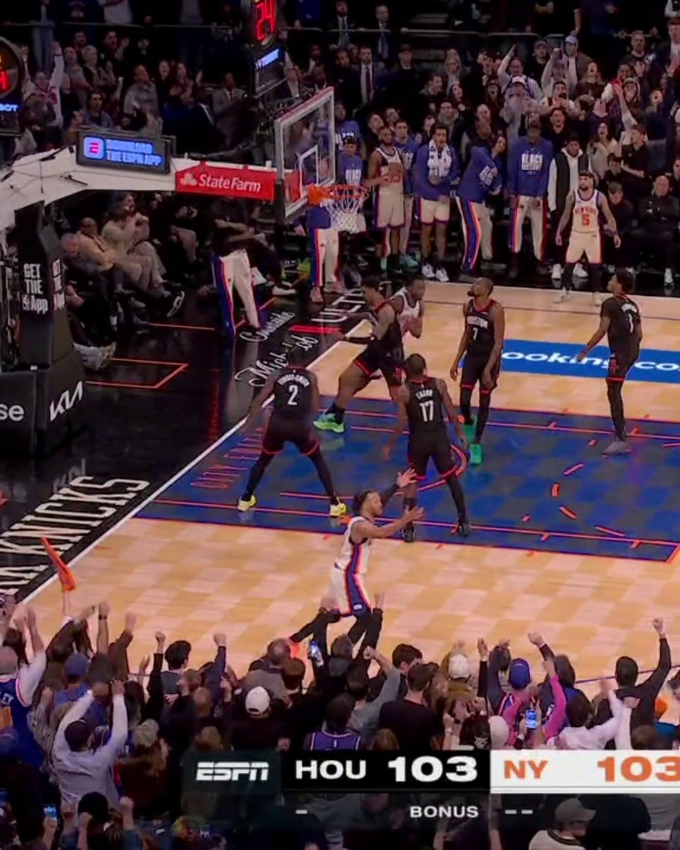 JALEN BRUNSON IN THE CLUTCH 💰 Brunson now has 14 game-tying or go-ahead FG in final 30 seconds of 4th quarter/OT since joining Knicks in 2022-23, second most in NBA in span (DeMar DeRozan - 15) 🔥