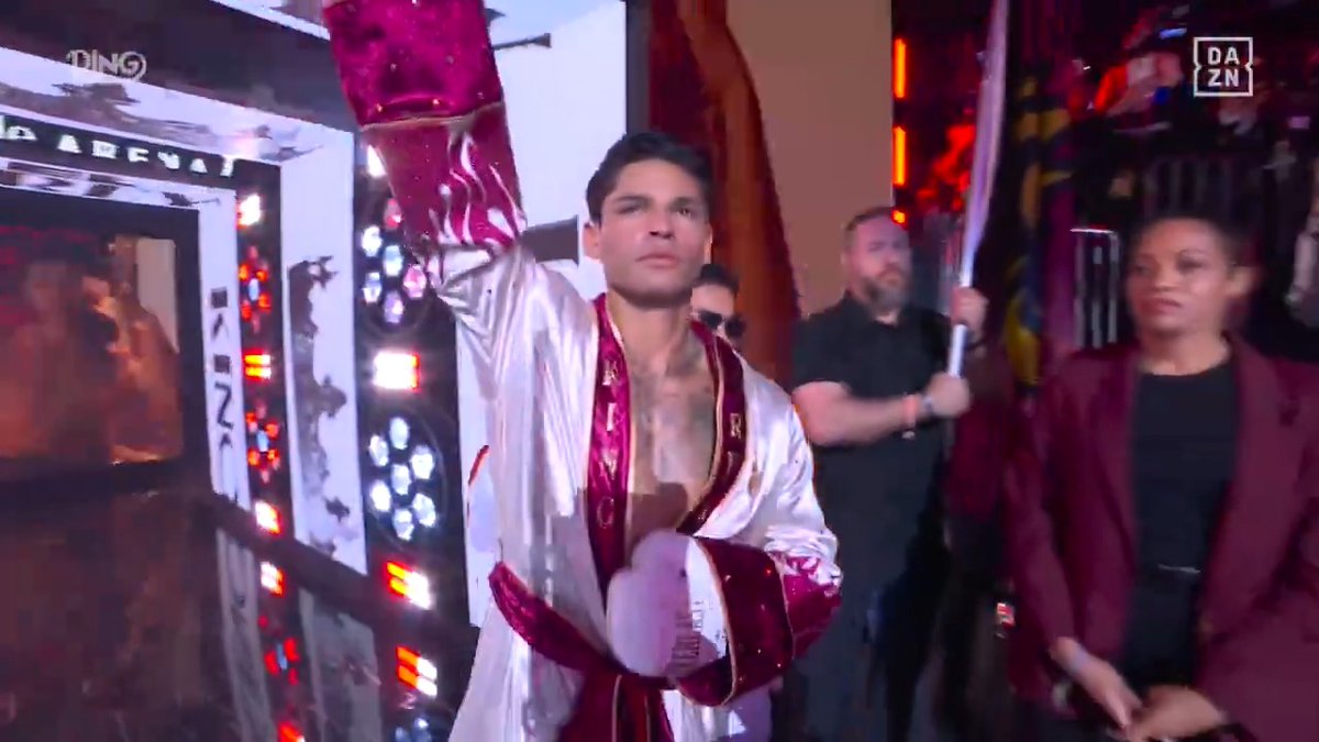 Ryan Garcia makes his way to the ring 🔥🔥🔥 #TheRingHighStakes | LIVE NOW | Live Exclusively on DAZN | Ring Magazine