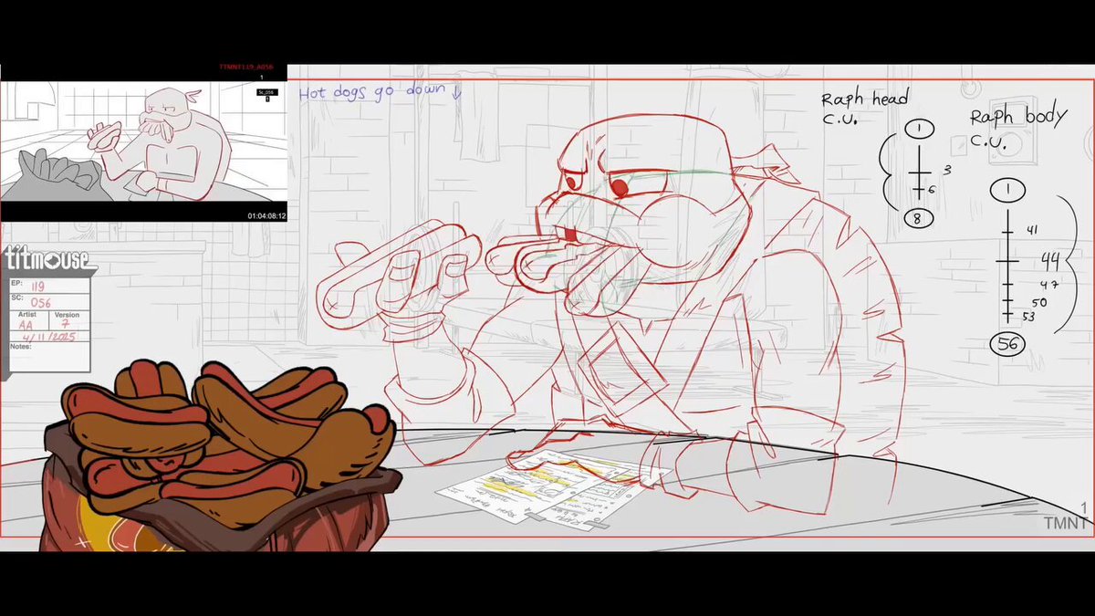 via Amir Avni Rough Animation *Tales of the TMNT S2