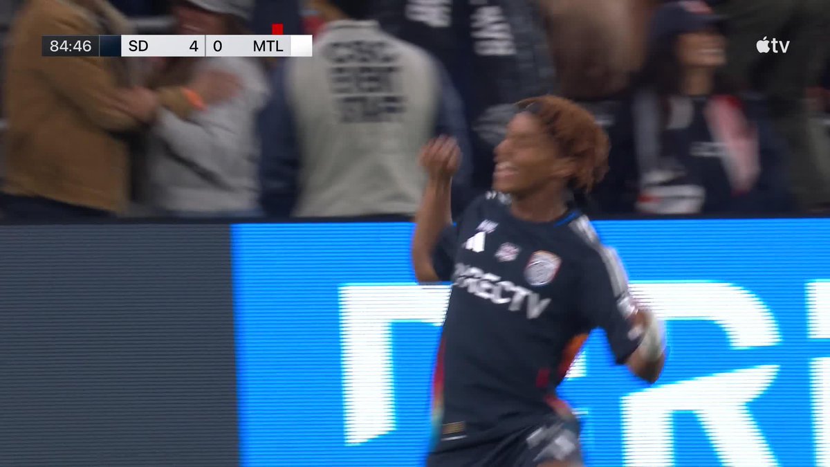 Four minutes into his MLS debut, Right to Dream Academy graduate Bryan Zamblé buries it for San Diego's fifth. 🖐️