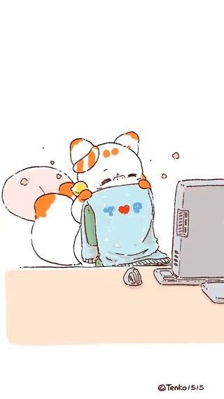 今日もたぬきすい 🎶ゆるふわクレーン・ゲーム by こばっと #てnこ #ぽnきち #二尾の小狐