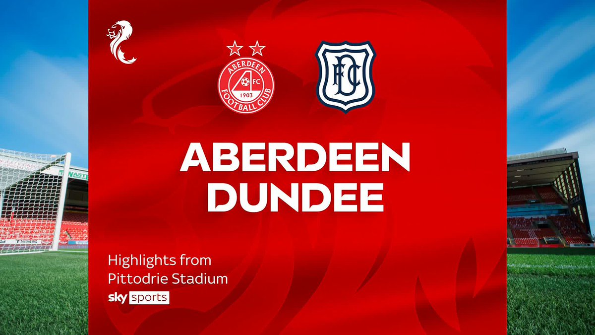 🚀 Stunning winner from Ethan Hamilton 🟥 Liam Morrison sent off after VAR check Dundee sealed their first league win at Pittodrie since 2004 as they beat 10-man Aberdeen in a five-goal thriller ⤵️