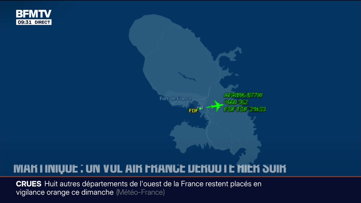 Détonations, flammes au niveau d'un réacteur... Un vol d'Air France en provenance de Martinique vers Paris fait demi-tour quelques minutes aprÚs son décollage